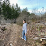 me walking to Todd inlet