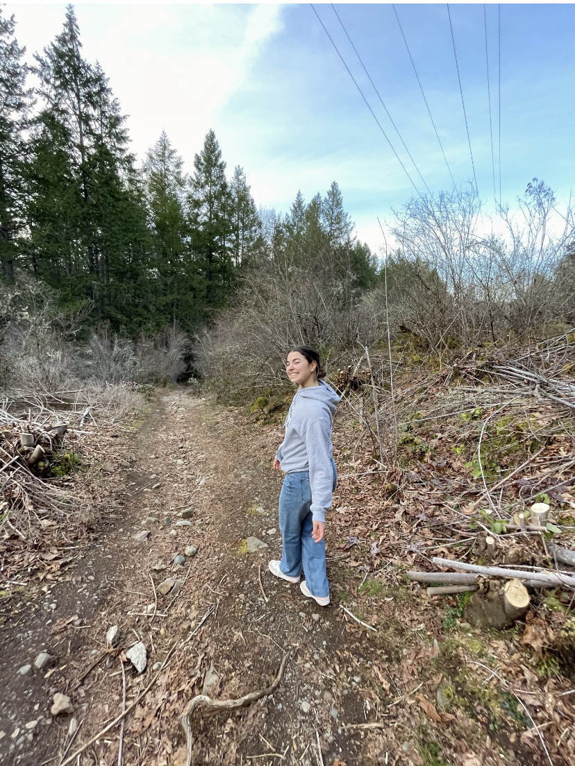 me walking to Todd inlet